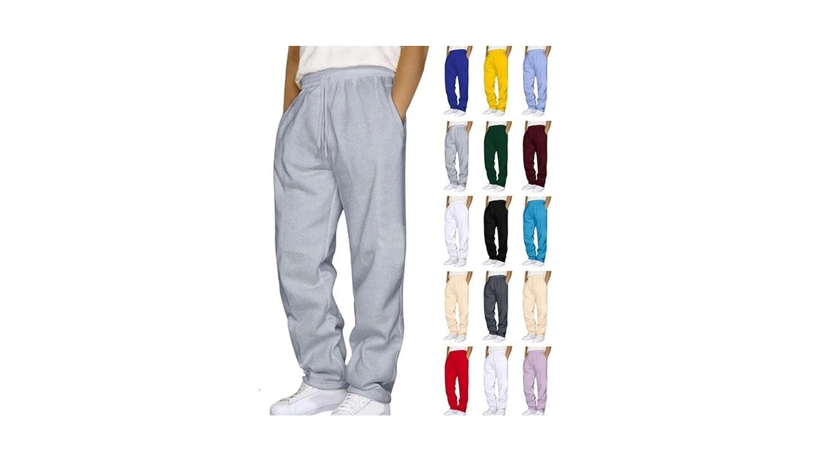 Baggy Sweatpants Men,mens Sweatpants With Pockets Baggy Straight Leg Drawstring