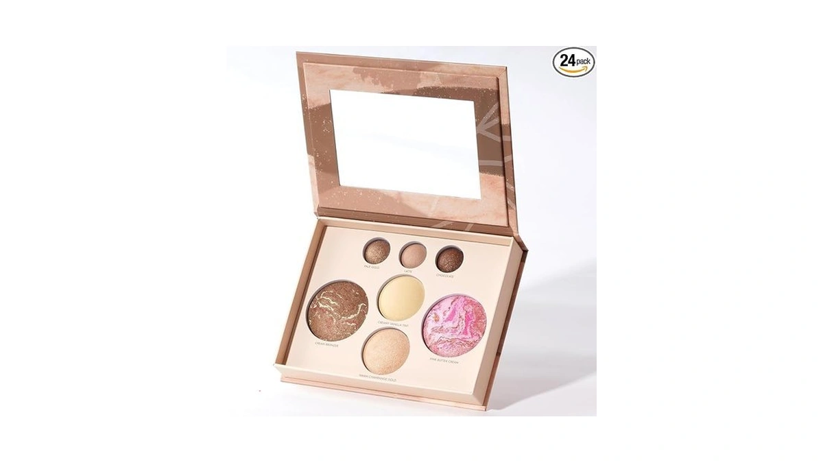 All In One Baked Makeup Palette For Women, 7-in-1 Eye