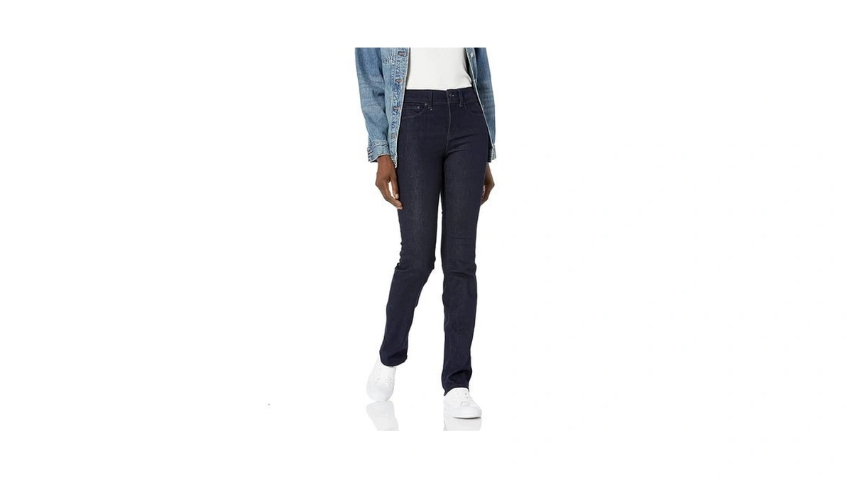 Nydj Women's Marilyn Straight Denim Jeans, Black, 00