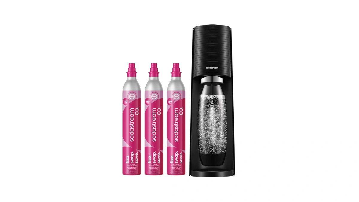 Sodastream Terra Sparkling Water Maker, Co2 Bundle, Cqc Co2 System,