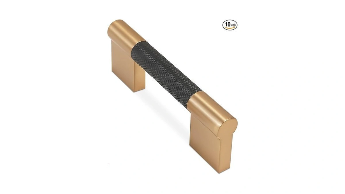 Cotykiley 10 Pack 3 Inch(76mm) Black And Champagne Bronze Knurled