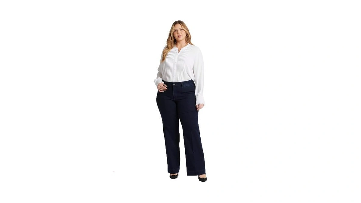Nydj Plus Teresa Trouser Jean, Burbank Wash, 14w