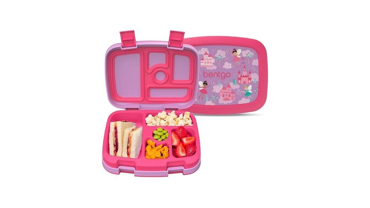 Bentgo Kids Prints Leak-proof, 5-compartment Bento-style Kids Lunch Box -