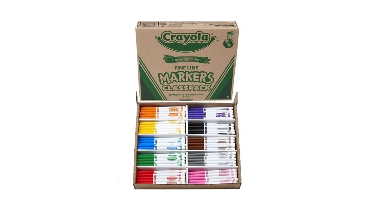 Crayola Fine Line Markers Classpack (200ct), Teacher Classroom Must Haves