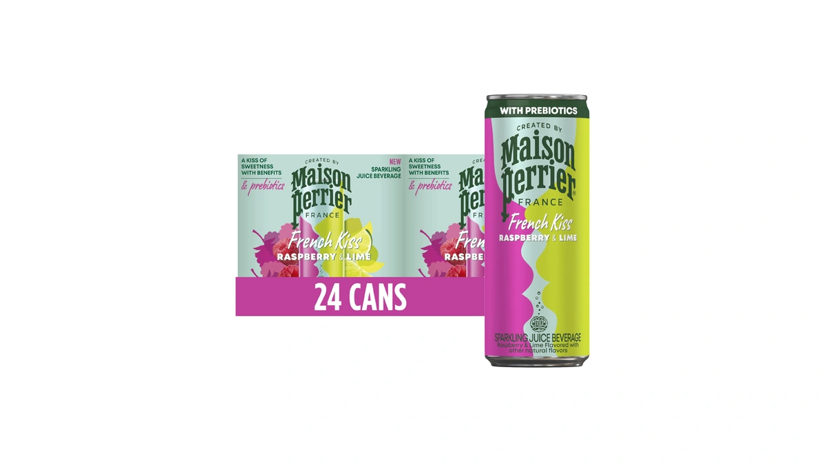 Maison Perrier French Kiss Sweetened Sparkling Juice Beverage, Raspberry &