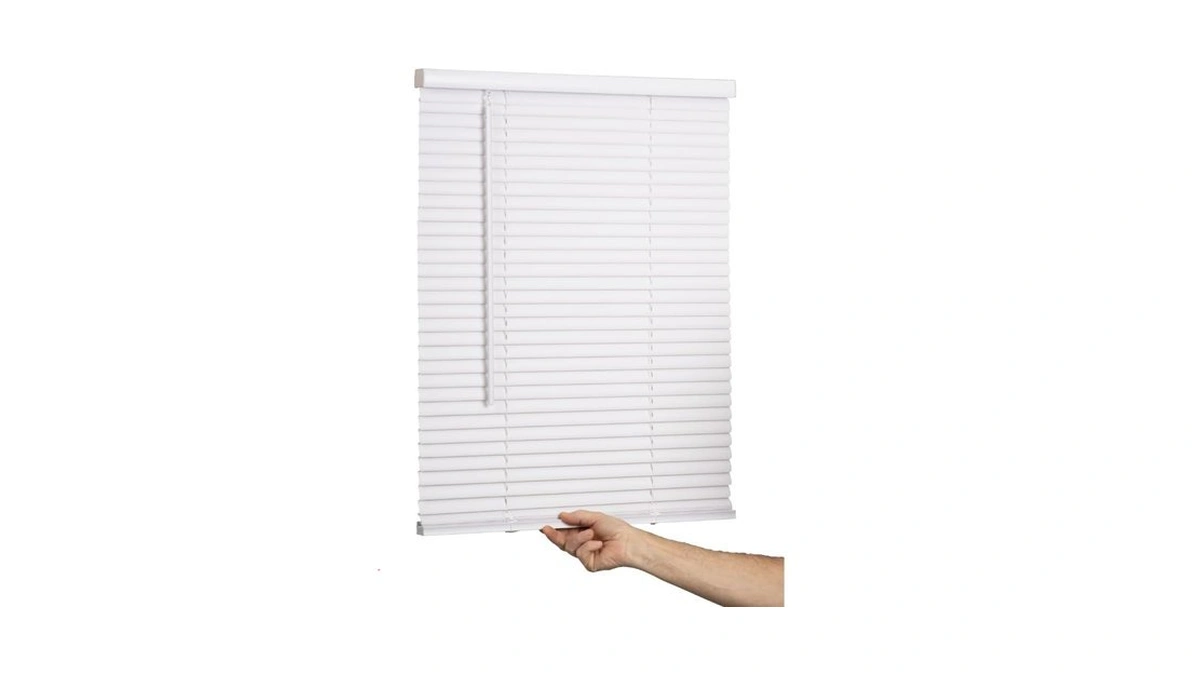 Lotus & Windoware Cordless Mini Blind, 1" Vinyl Slats, 35"