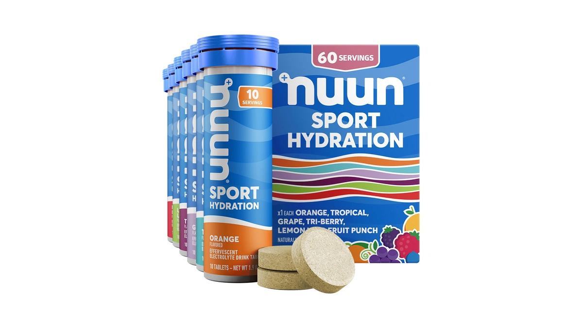 Nuun Sport Electrolyte Tablets With Magnesium, Calcium, Potassium, Chloride &