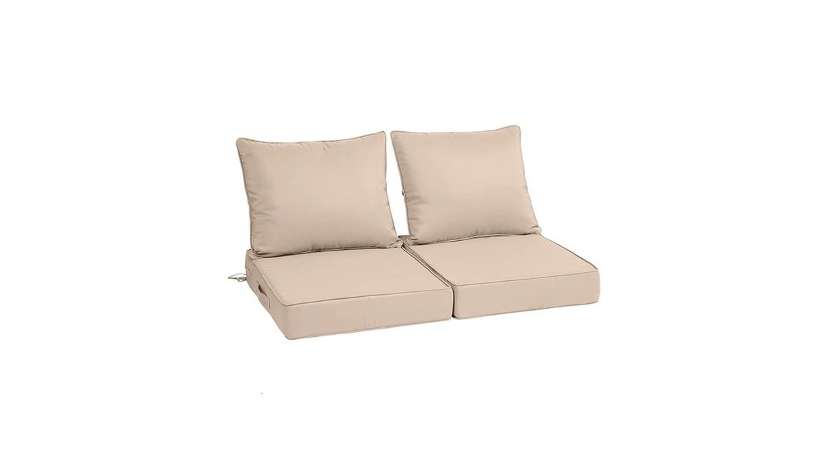 Hsohriif 24x24x4in,set2,outdoor Chair Cushions With Back, Deep Seat Patio Cushions