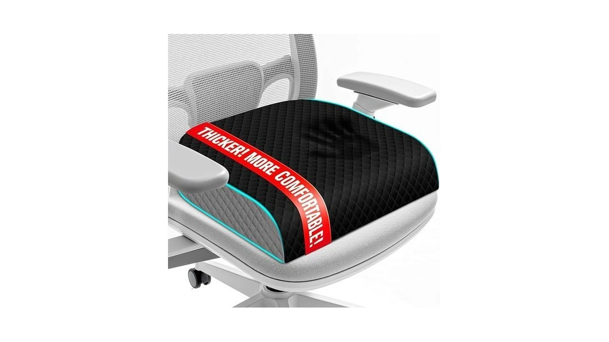 Edendwell Seat Cushion, Memory Foam Chair Pad For Sciatica &