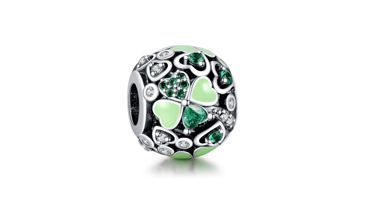 Amieween 925 Sterling Silver Charm For Women Bracelets Necklace Four