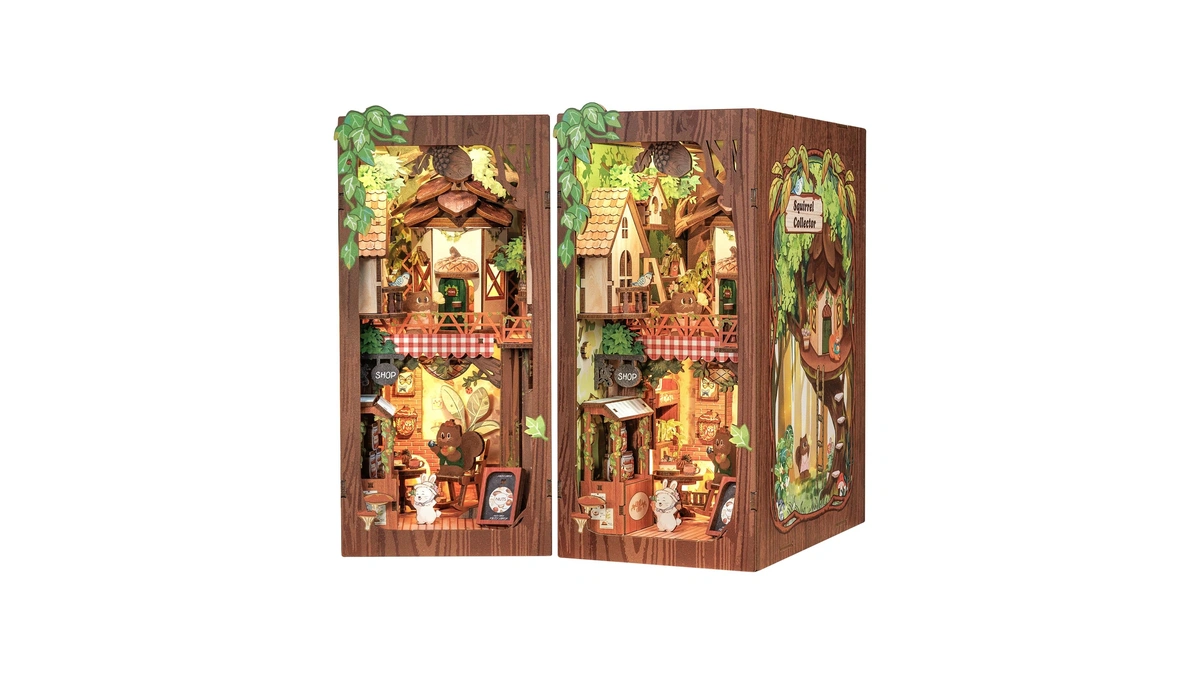 Cutefun Book Nook Kit, Diy Miniature Booknook Kit For Adults,