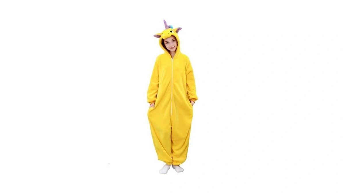 Hqfurs Kids Unisex Unicorn Costume Animal Onesie Pajamas Halloween 8t