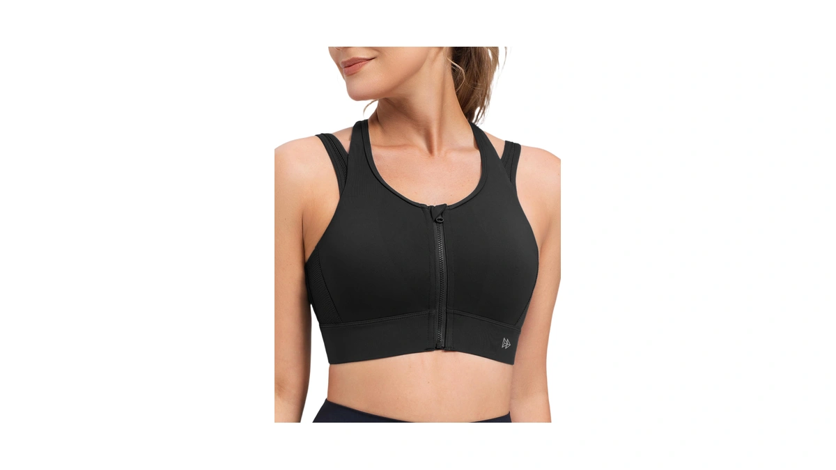 Yvette Front Closure High Support Sports Bras For Women Double