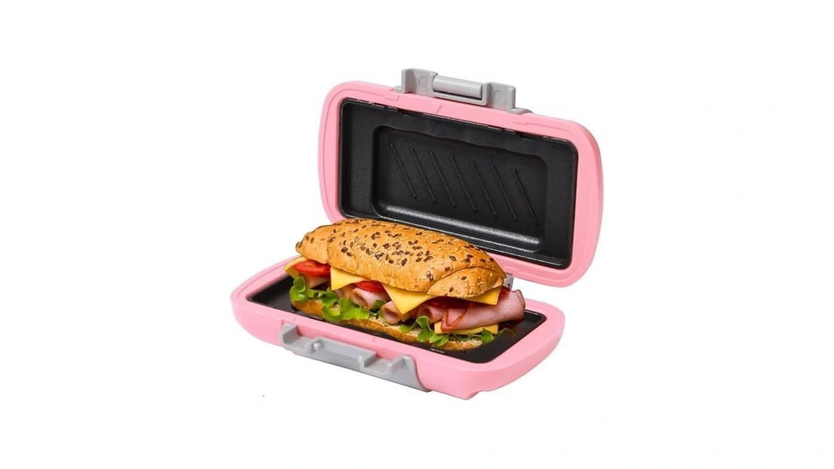Hemase Small Microwave Toastie Sandwich Maker, Nonstick Plate Microwave Panini