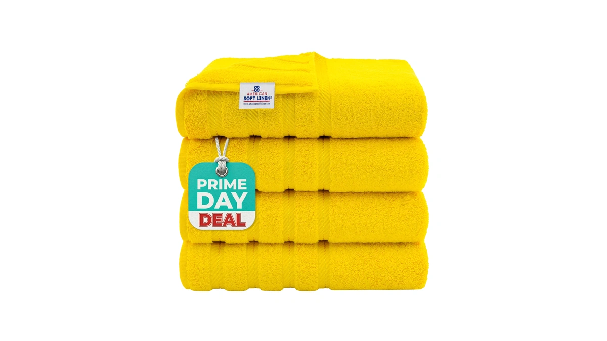 American Soft Linen Luxury 4 Piece Bath Towel Set, 600