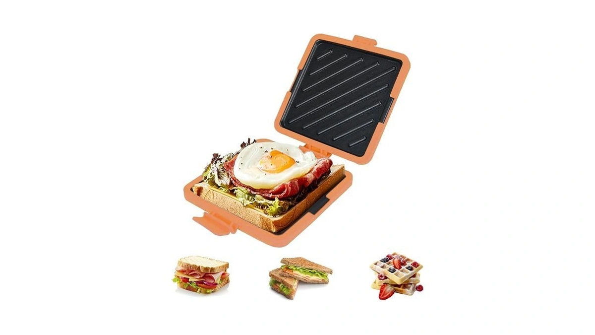 Microwave Toastie Sandwich Maker,microwave Sandwich Baking Tray,nonstick Plate Panini Maker,dishwasher