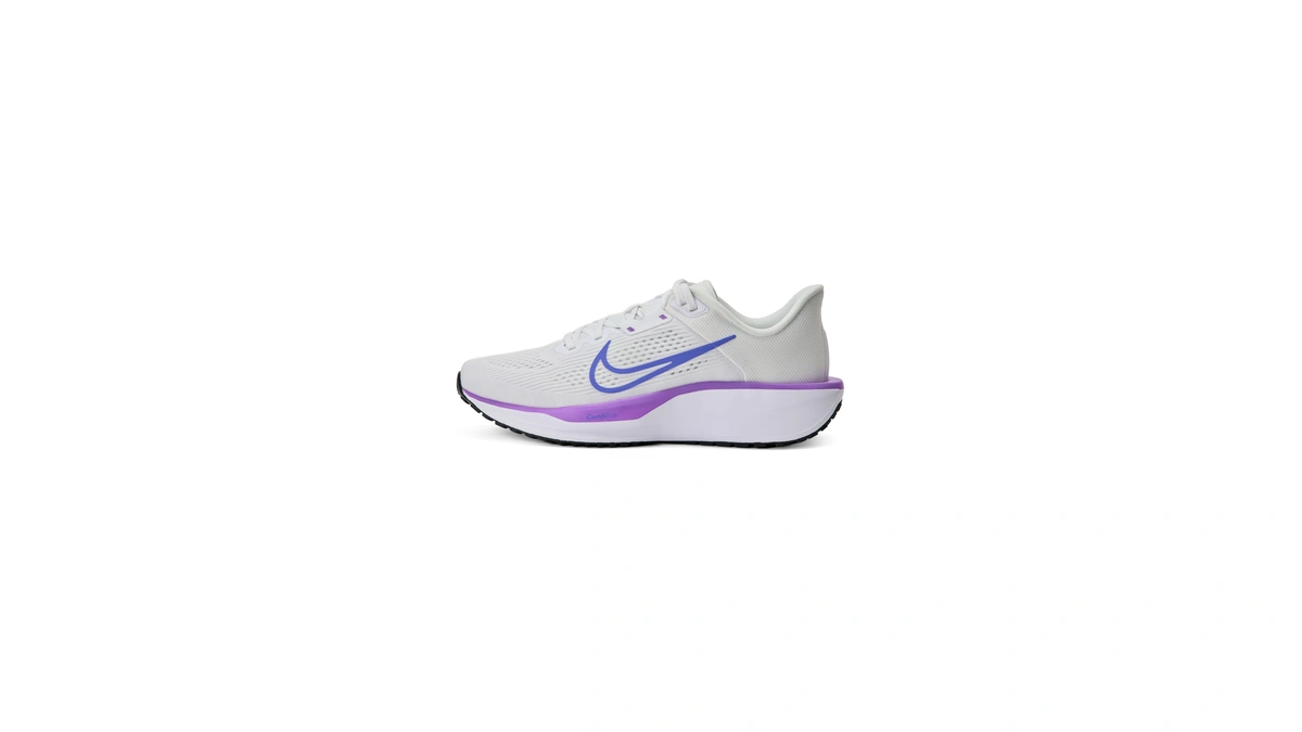 Nike Women's Quest 6 Road Running Shoes, White/sapphire-black-bright Violet, 8.5