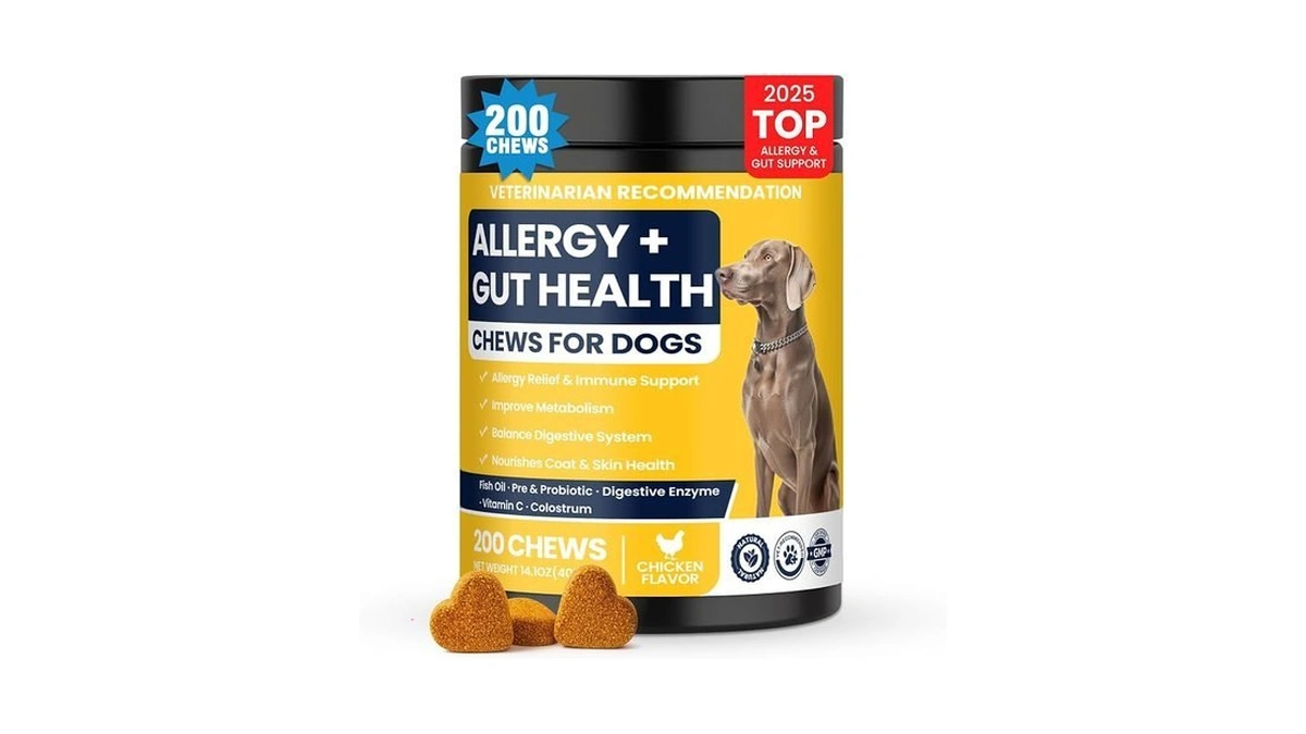 Dog Allergy Chews Probiotics For Dogs Yeast, Itchy Skin And