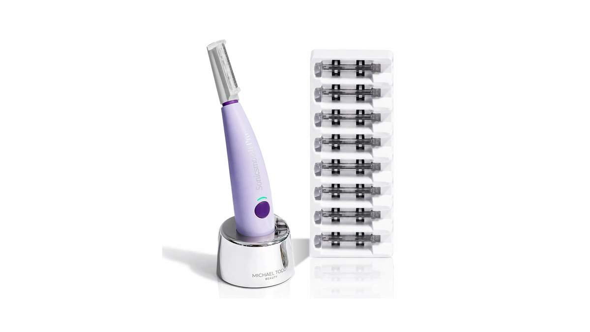 Michael Todd Beauty Sonicsmooth Dermaplane Razor For Women Face +