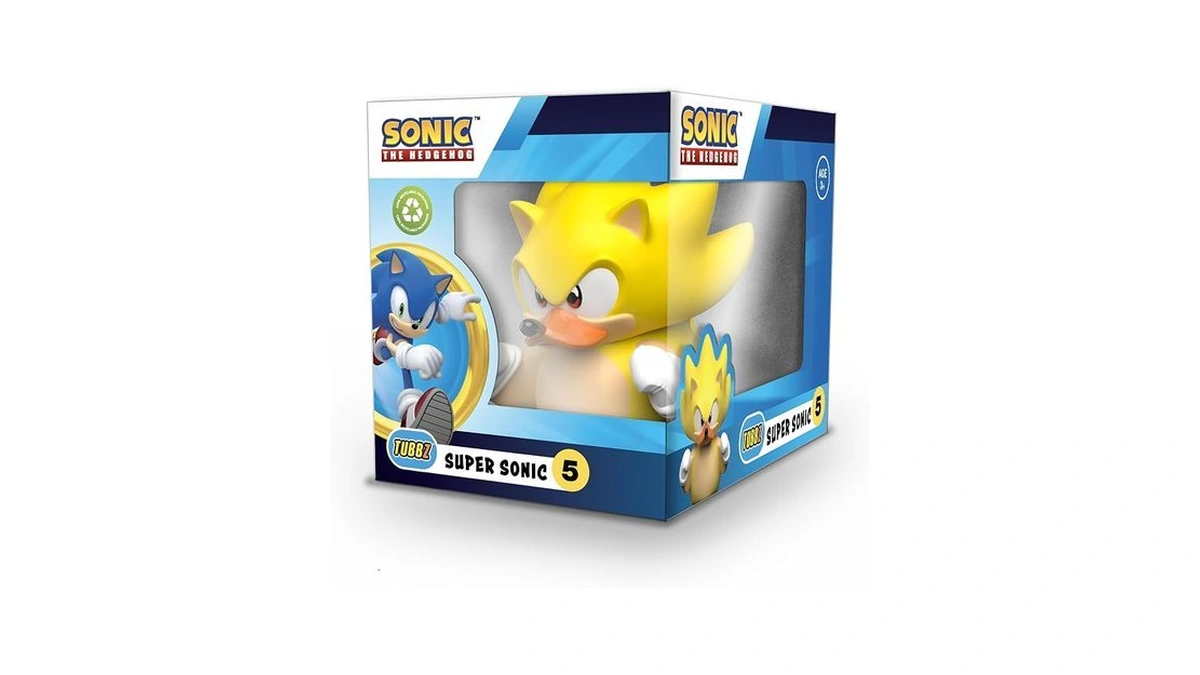 Tubbz Boxed Edition Super Sonic Collectible Vinyl Rubber Duck Figure