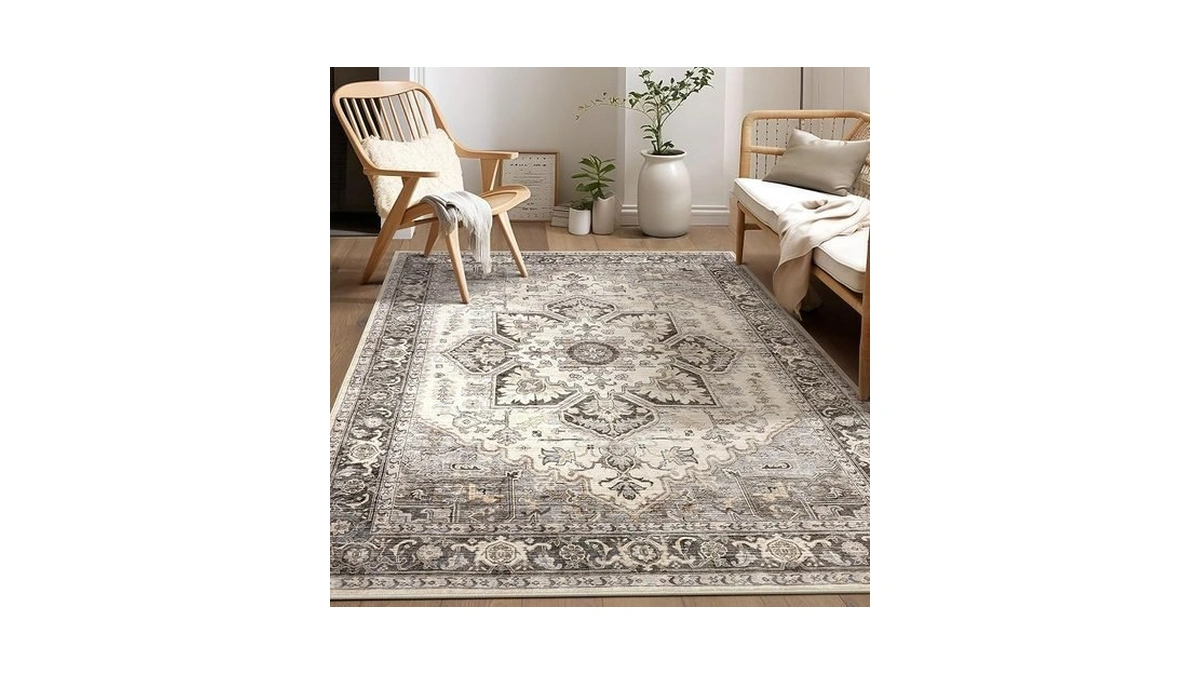 Homewill Area Rug 5x7 For Living Room - Washable Oriental