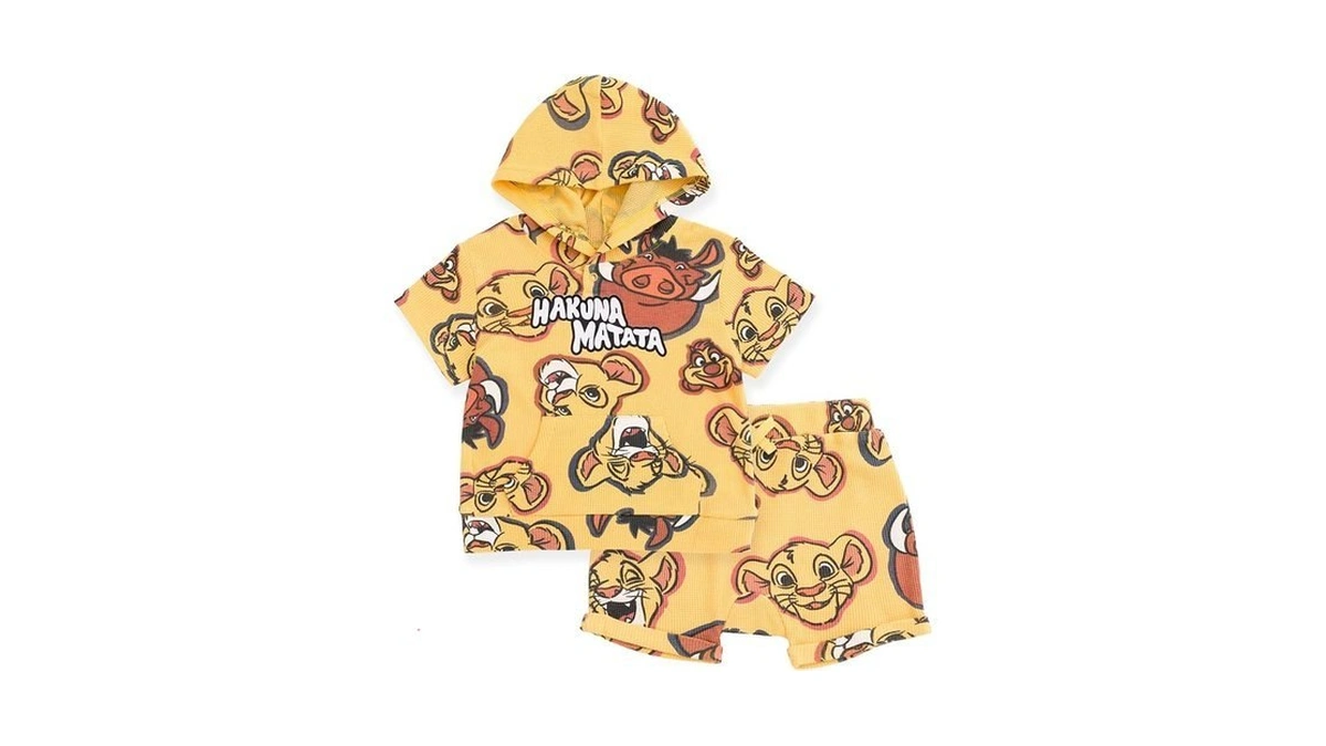 Disney Lion King Simba Timon Pumbaa Toddler Boys Waffle Knit