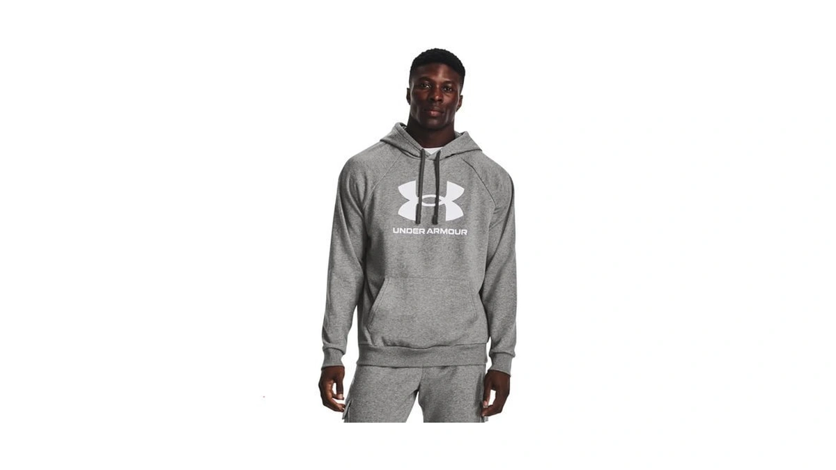 Under Armour Men's Rival Fleece Logo Hoodie, (025) Castlerock Light