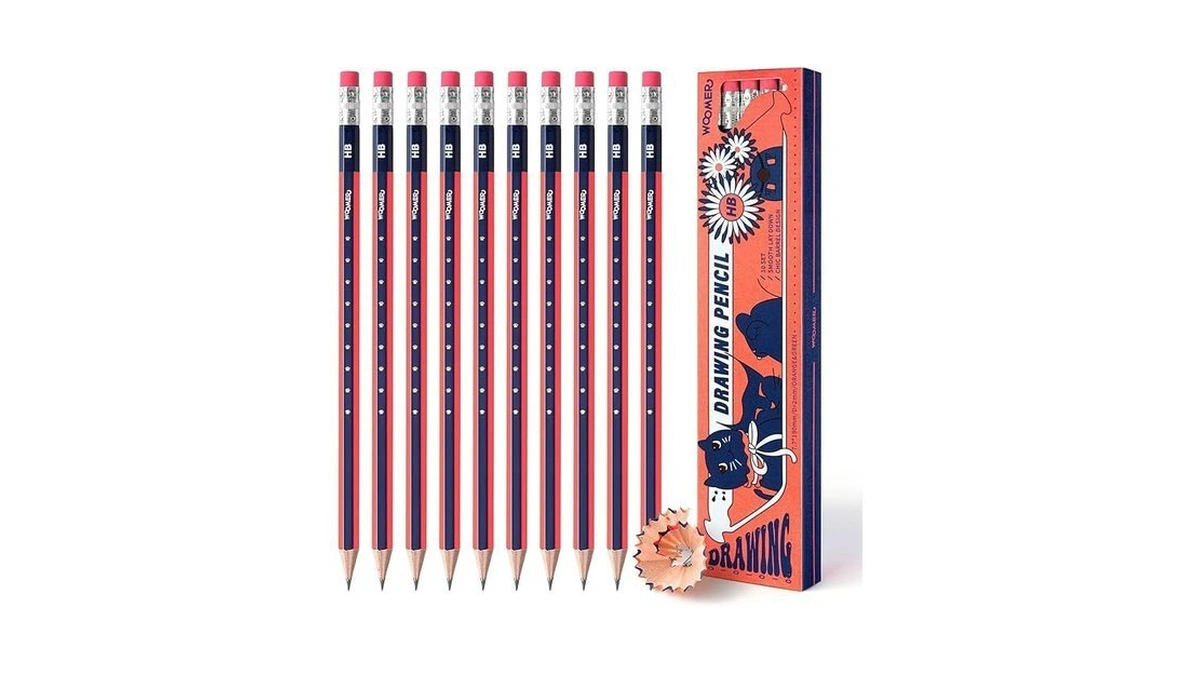 Woomer Premium Hb Pencils Set, High-concentration Carbon Core Hb Pencil