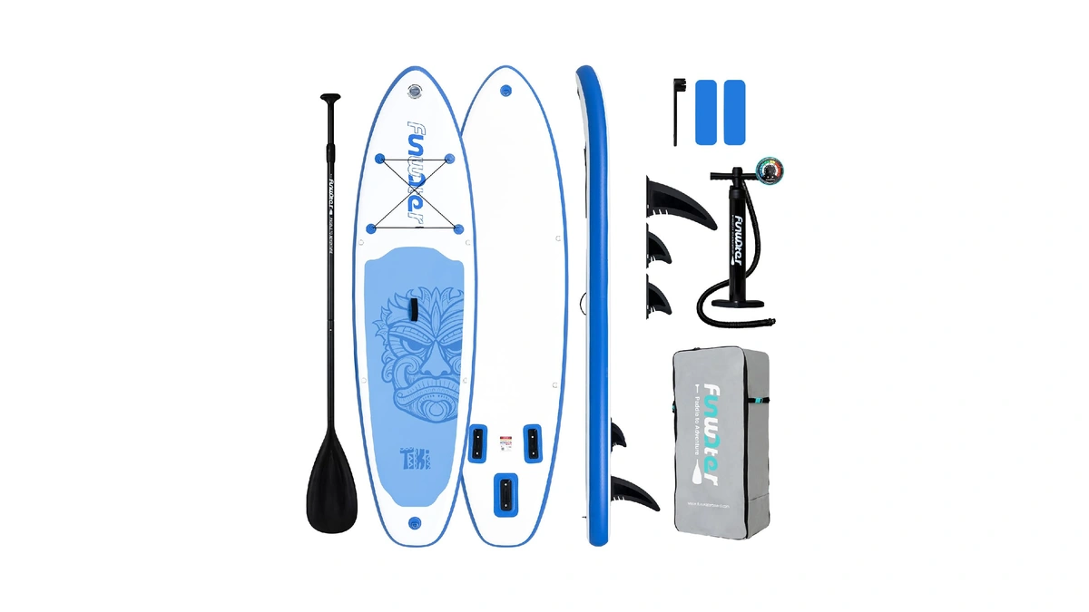 Funwater Sup Inflatable Stand Up Paddle Board 10'6×33"×6" Ultra-light Inflatable