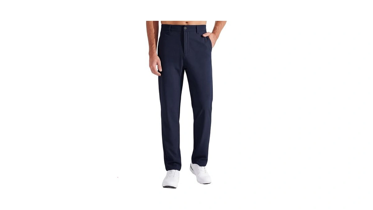 Incerun Men's All Day Comfy Golf Pants Stretch Water Resistant