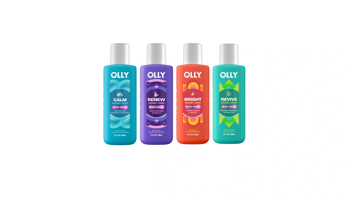 Olly Body Wash Mixed Pack 4 Count To Restore Skin
