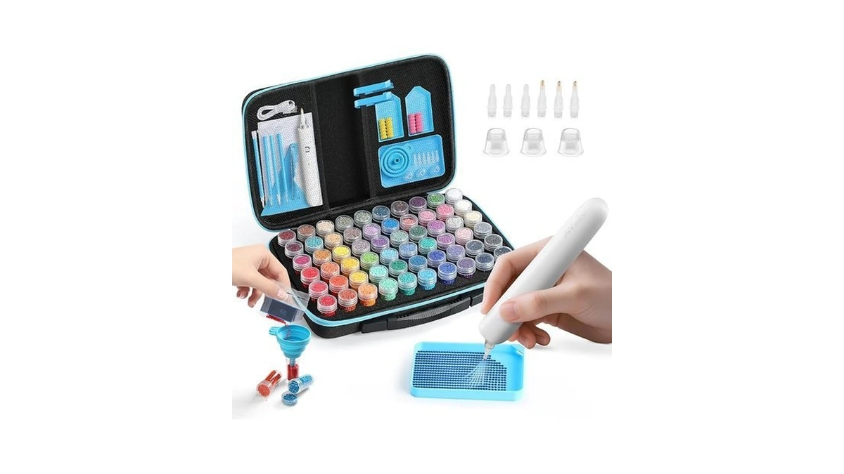 B.urhero Electric Diamond Painting Pen, Cordless Diamond Art Vacuum Pen,