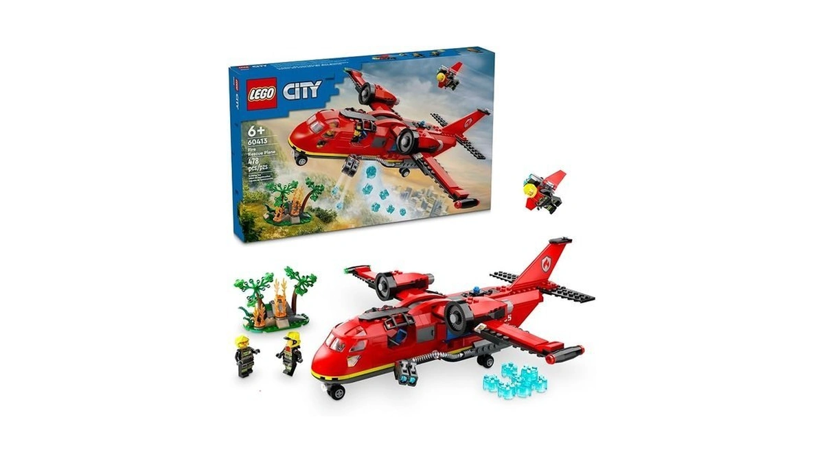 Lego City Fire Rescue Plane Toy For Kids And Fans