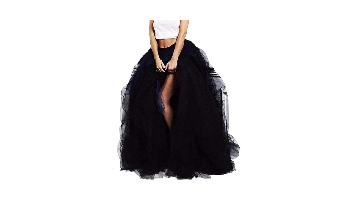 Lisong Women Maxi Tulle Floor Length Layered High Waist Special