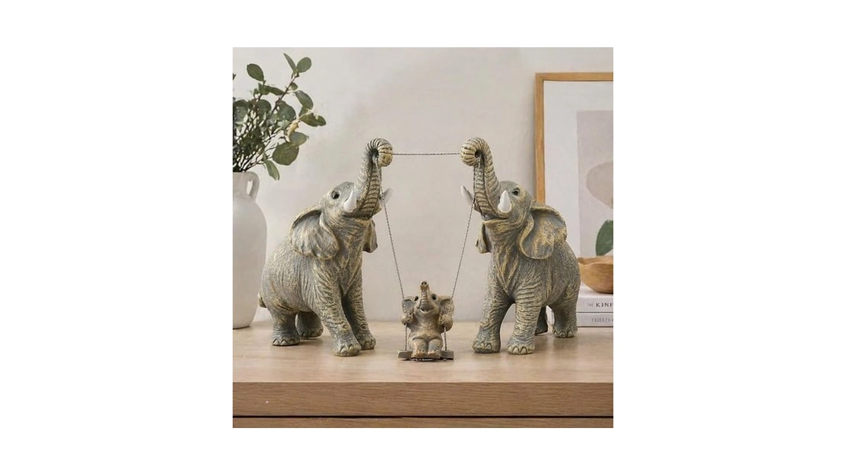 Biineest Elephant Figurine Decor Elephants Statue Decorativos Para Sala Ornament
