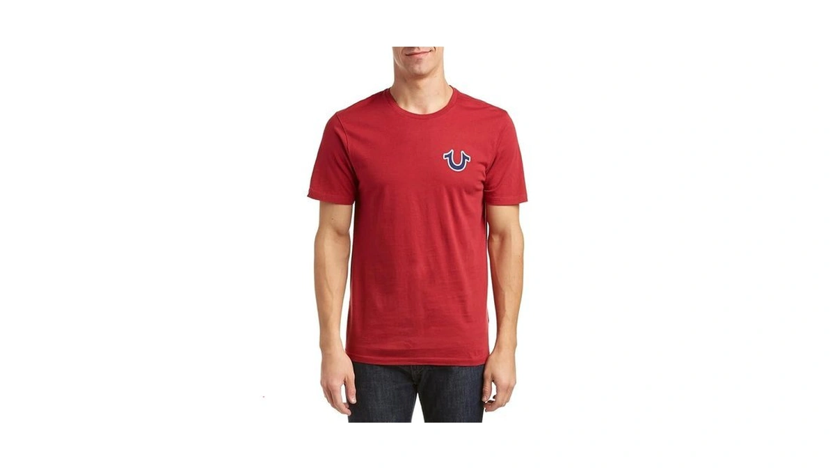 True Religion Men’s Buddha Logo Crew Neck Tee Shirt –