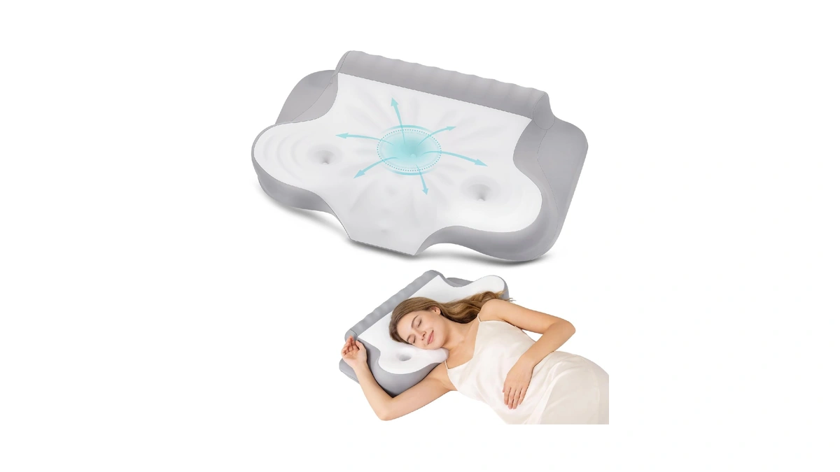 Cervical Pillow For Neck Pain Relief, Ergonomic Contour Memory Foam