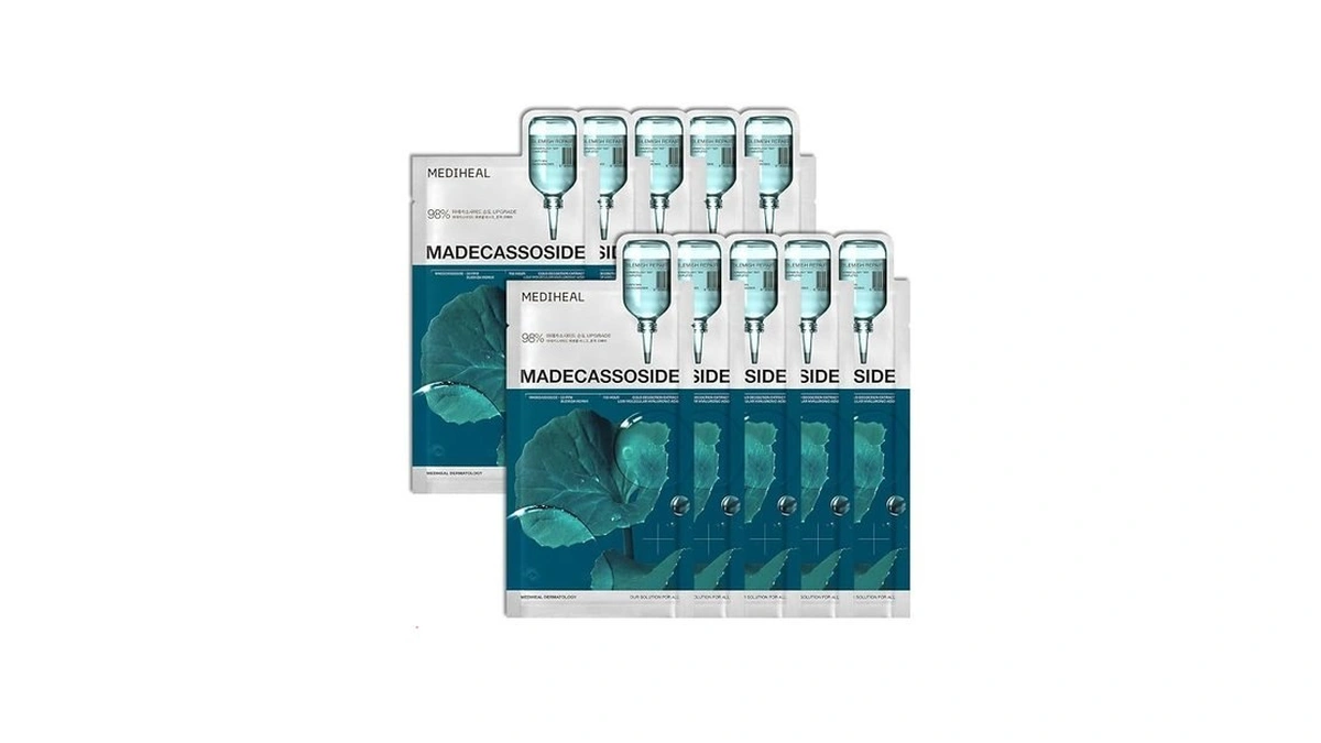 Mediheal Essential Face Mask [madecassoside] Blemish Repair 10 Pcs. With