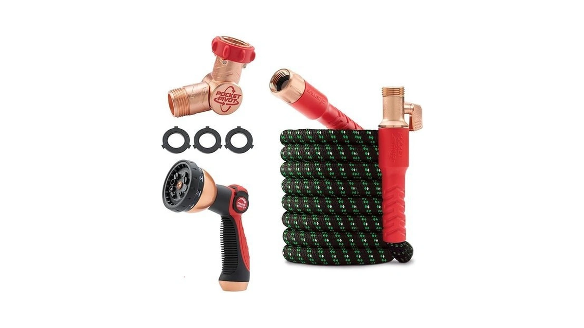 Pocket Hose Ballistic Double Uv Edition 50 Ft Expandable Garden