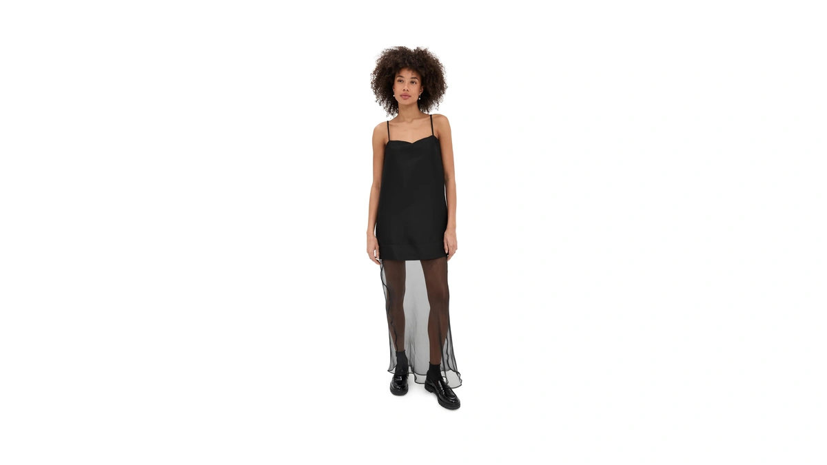 Line & Dot Women's Isabeau Maxi Dress, Black, S