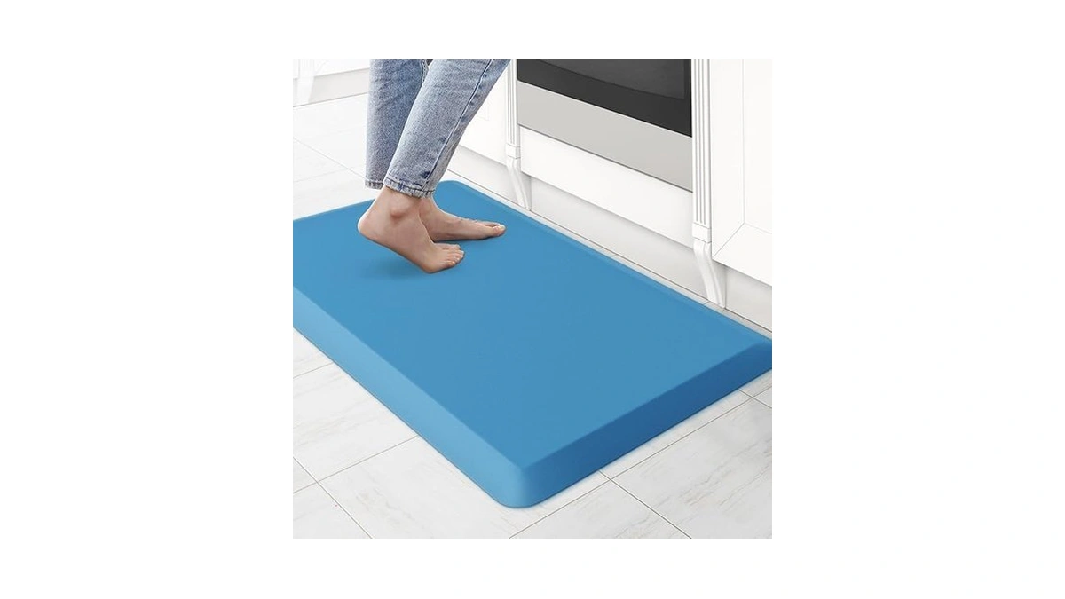 Kitchenclouds Kitchen Mat Cushioned Anti Fatigue Kitchen Rug 0.75inch Water