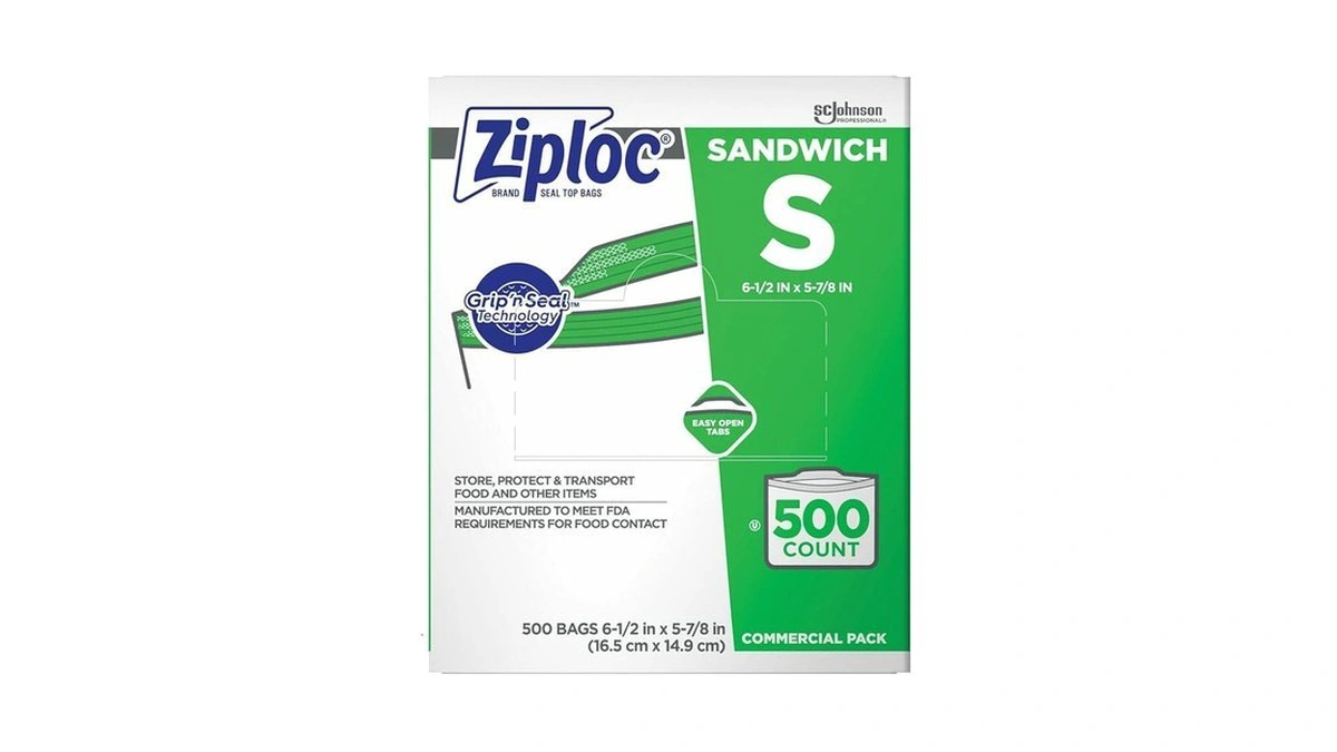 Sc Johnson Professional Ziploc Brand Sandwich Bags, Food Storage Ziploc