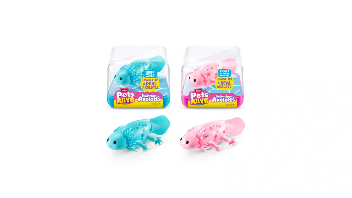 Pets Alive Robo Axolotl Swimming, Electronic Pet Toy (2 Pack)