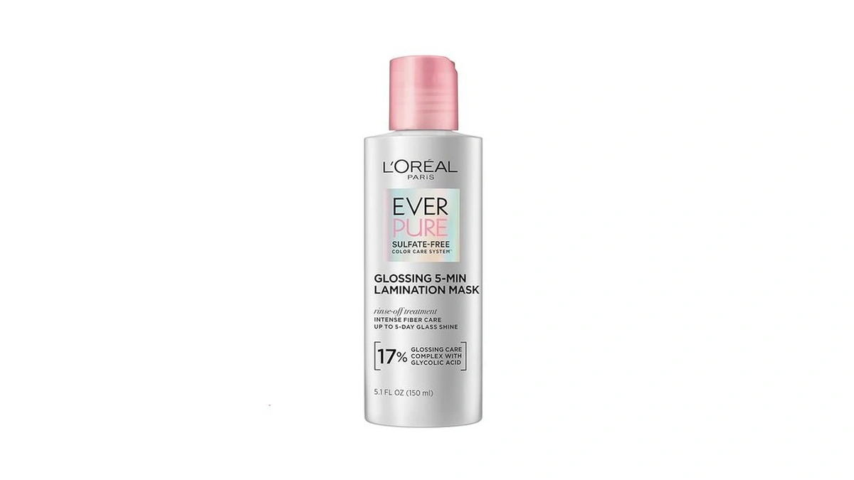L'oreal Paris Sulfate Free Glossing Lamination Hair Mask, 5-minute Rinse-off