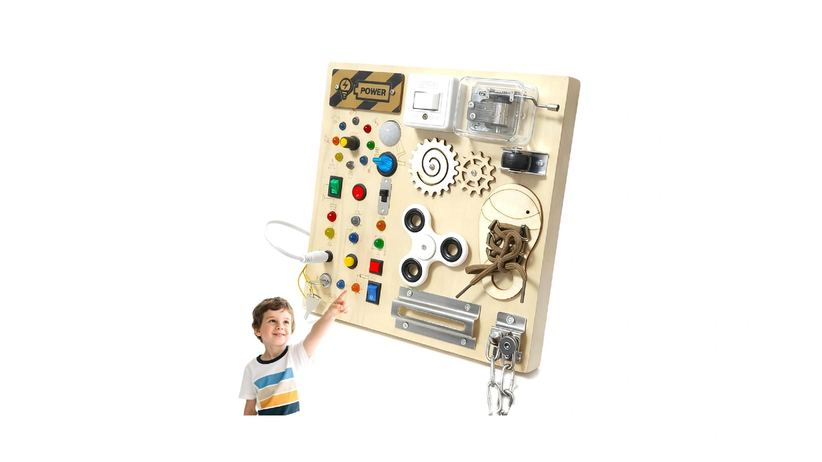 Busy Board, Montessori Toy For 1-4 Years Old, Ideal Gift