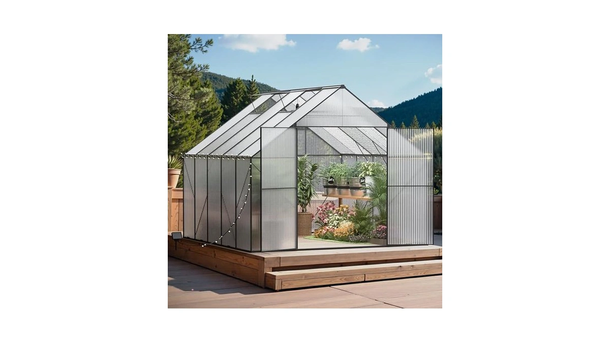 Greenhouse For Outdoors, Heavy Duty Polycarbonate Greenhouses, Walk In Greenhouse