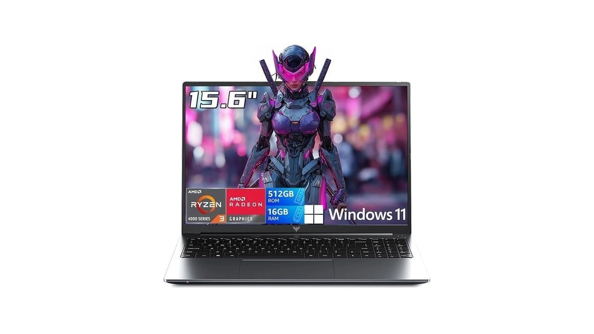 Konzid 2026 Amd Gaming Laptop With Ryzen 4300u Processor, 15.6"