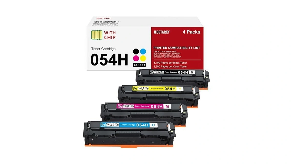 Jeostarky Compatible For Canon 054 054h Toner Cartridge Set High