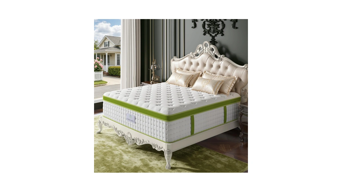 Onlylucky King Size Mattress 14 Inch, Luxury Hotel Collection 7-zone