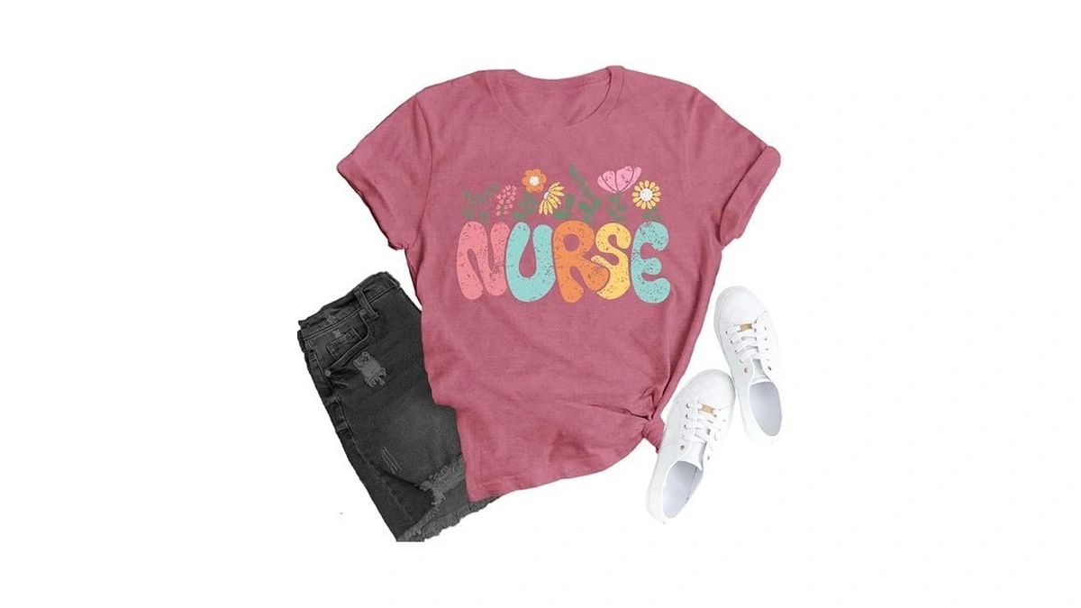 Tuposu Nurse Shirts For Women Nurse Life T-shirt Nurse Appreciation